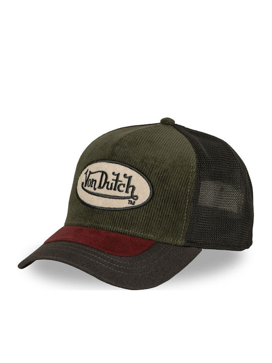 Von Dutch Unisex Καπελο Trucker Λαδι Vd 1 Ct Shield 07-olive