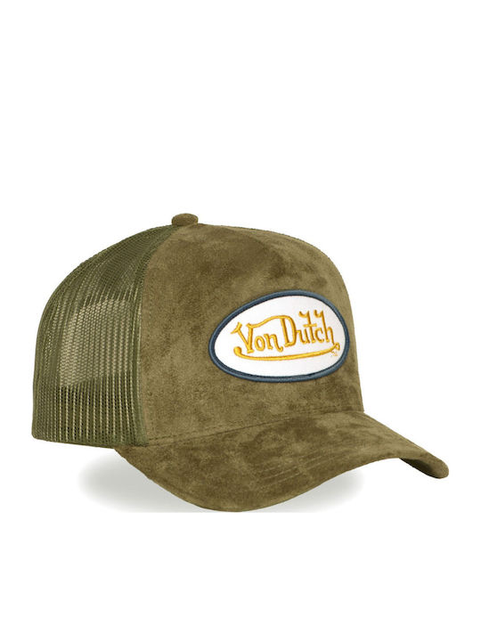 Von Dutch Unisex Καπελο Trucker Λαδι Vd 1 Ct Fur 15-olive