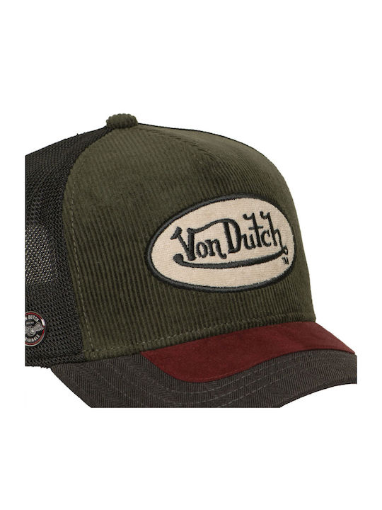 Von Dutch Unisex Καπελο Trucker Λαδι Vd 1 Ct Shield 07-olive