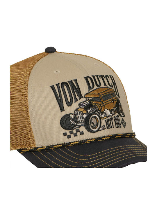 Von Dutch Unisex Καπελο Trucker Μπεζ Vd 1 Cs Sem 17-beige