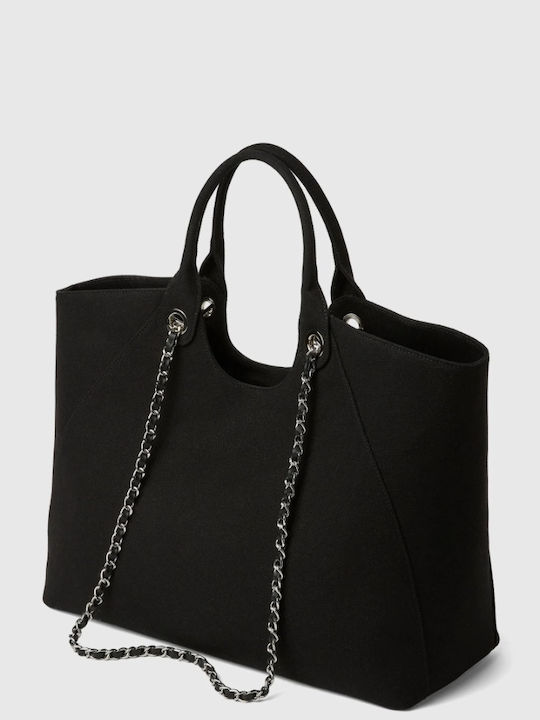 Fabric Women's Shopper Bag Black