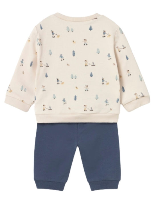 Kids Set with Pants Summer 4 Pieces Blue White