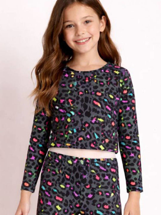 Kids Set with Leggings Summer 2 Pieces Leopard