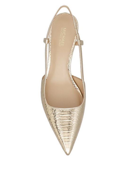 Alora Leder Pumps Gold
