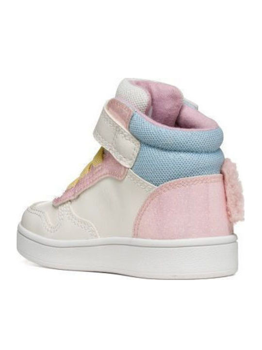 Eclyper Kids Sneakers High Anatomic with Hoop & Loop Closure White
