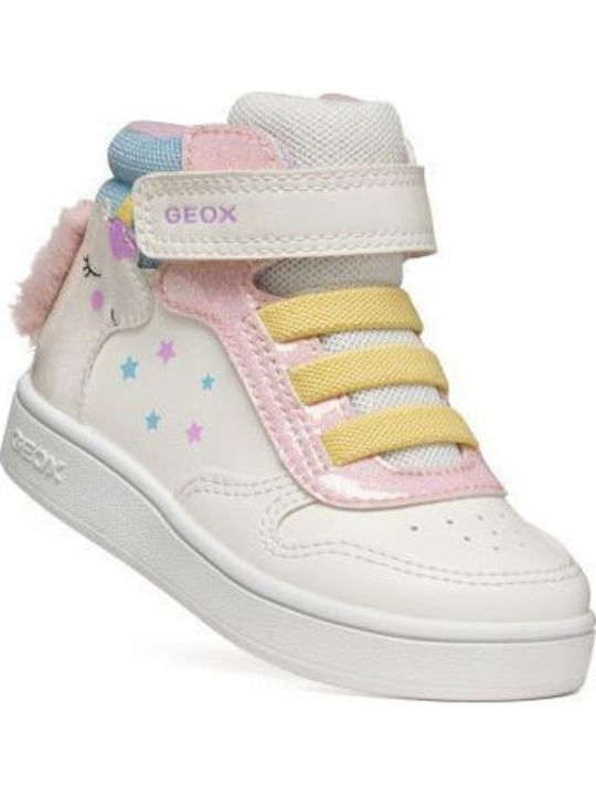 Eclyper Kids Sneakers High Anatomic with Hoop & Loop Closure White