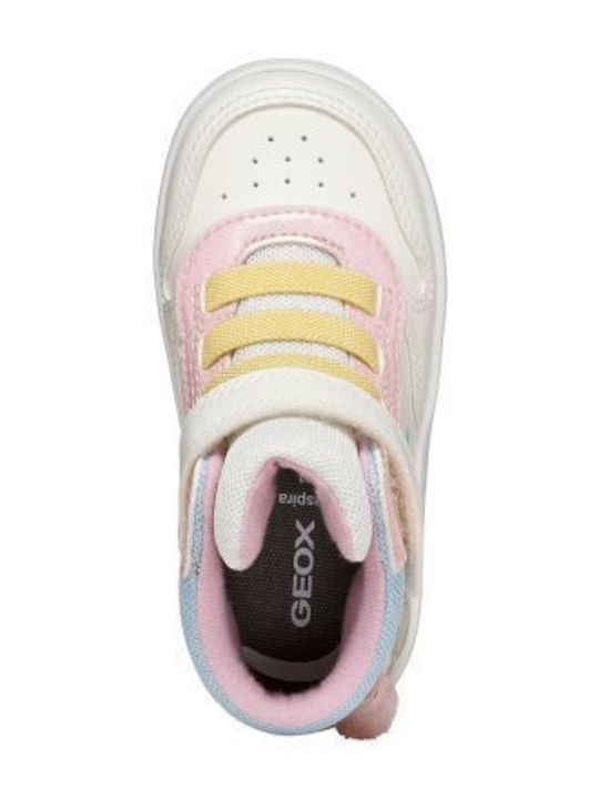 Eclyper Kids Sneakers High Anatomic with Hoop & Loop Closure White