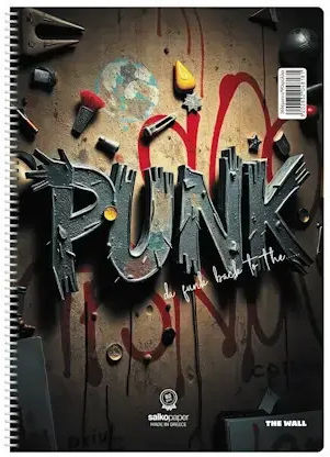 Salko Paper Spiral Notebook Ruled A4 120 Paper Sheets 2 Subjects (Various Designs)