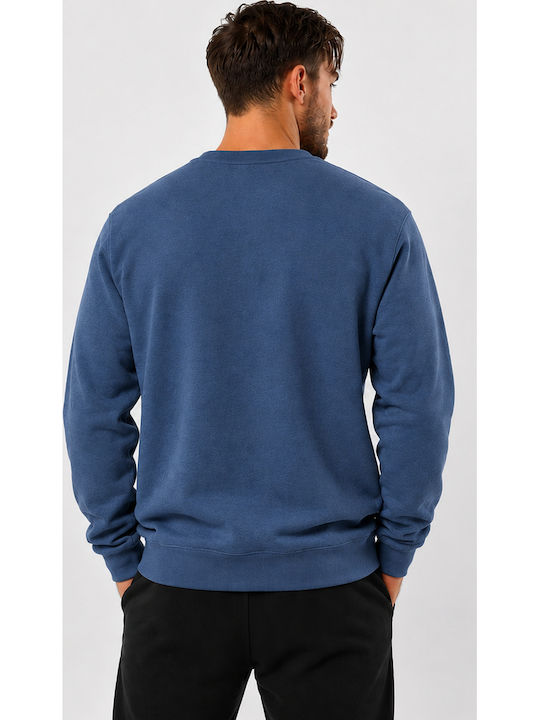 Cotton Point Herren Werbebekleidung Langärmeliges Indigo Sweatshirt