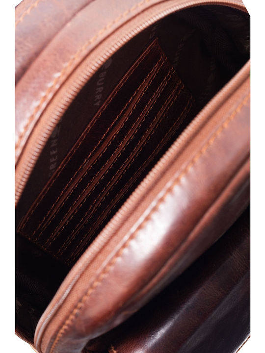 Geantă bărbătească din piele de umăr / tip crossbody Bej