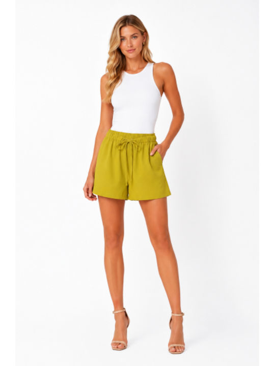 Damen-Shorts Λαδί