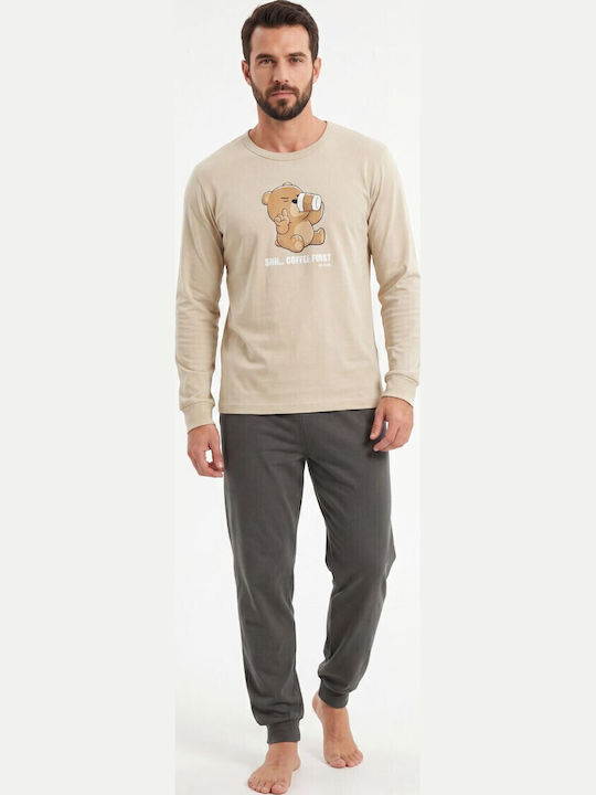 Nina Club Summer Men's Pyjamas Beige