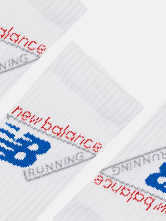 New Balance Sports Socks White 3 Pairs