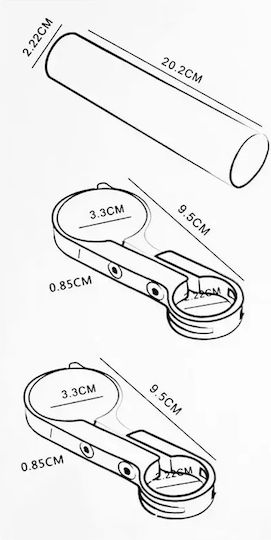 Extensie Pentru Ghidon De Bicicletă 20cm Din Aluminiu Cu Suport Dublu