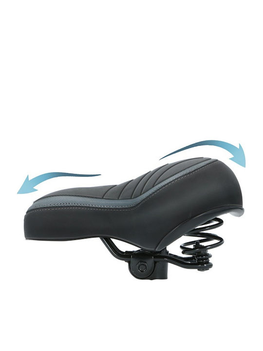 Dunlop Bicycle Saddle Black with Gel 250 x 210 mm