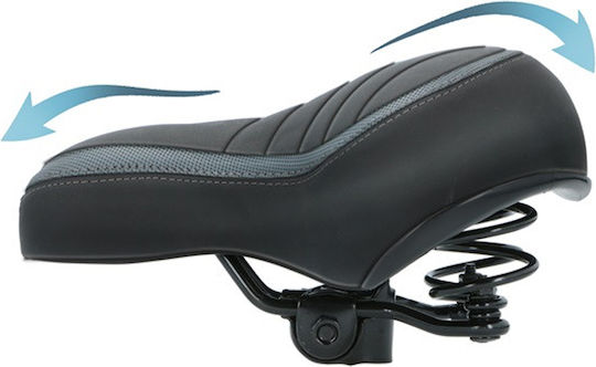 Dunlop Fahrradsattel Schwarz mit Gel 250 x 210 mm