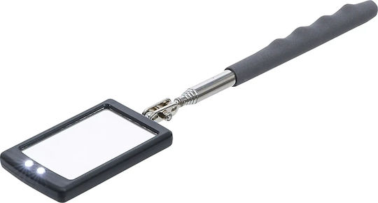 Teleskopischer Fahrzeugkontrollspiegel Mit LED-Beleuchtung 290-876 Mm BGS Do it yourself 99302