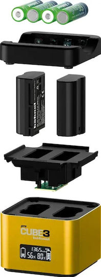 Hähnel Procube 3 Doppeltes Nikon Kamerabatterien Ladegerät