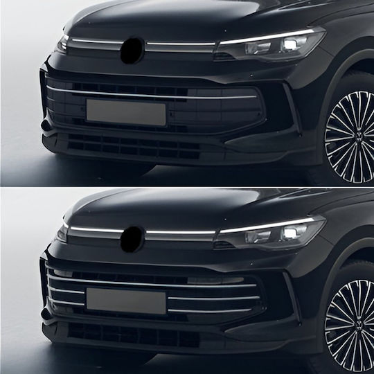 Хромирани защитни декоративни капаци за решетката на Volkswagen Tiguan от 2024