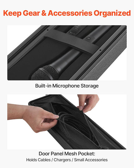 Vevor Rack Case 2u Βάθος 260 Mm Θήκες Μικροφώνου Ενισχυτή Μίκτη Dj Slczjjx2u12imdaks001v0