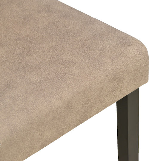 Zeben Dining Chairs with Fabric Upholstery Beige 2 pcs 43.5x55.5x93.5cm