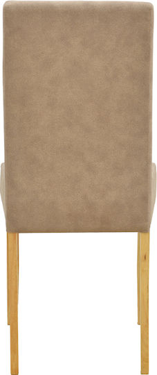 Zeben Dining Chairs with Fabric Upholstery Beige 2 pcs 43.5x55.5x93.5cm