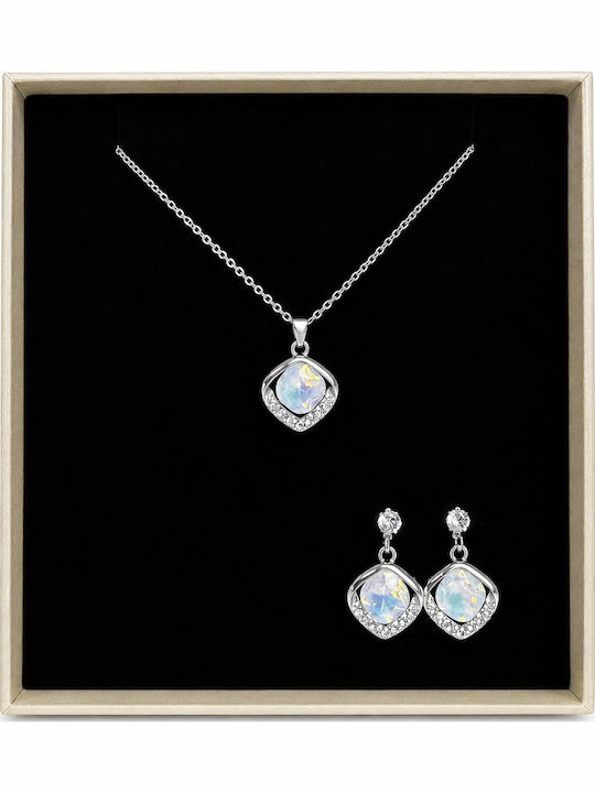 Velve Velve Schmuckset mit Ohrringen & Anhänger aus Silber