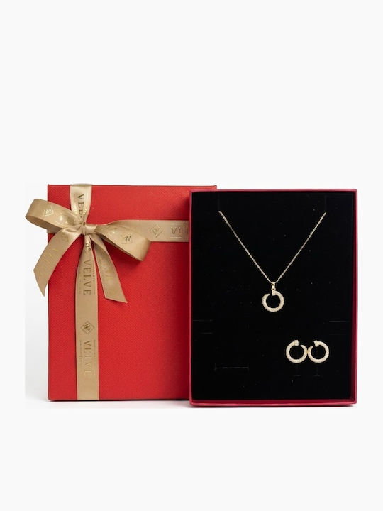 Velve Velve Schmuckset mit Ohrringen & Anhänger aus Gold