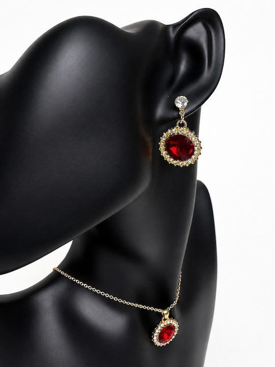 Velve Velve Schmuckset mit Ohrringen & Anhänger aus Gold