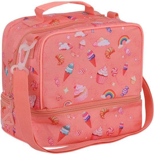 Estia Save The Aegean School Insulated Handheld Lunch Bag 6 Litre Candy Sky 20cm