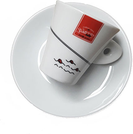 Gusto Gusto Espresso Tasse aus Porzellan Weiß 452ESP0708