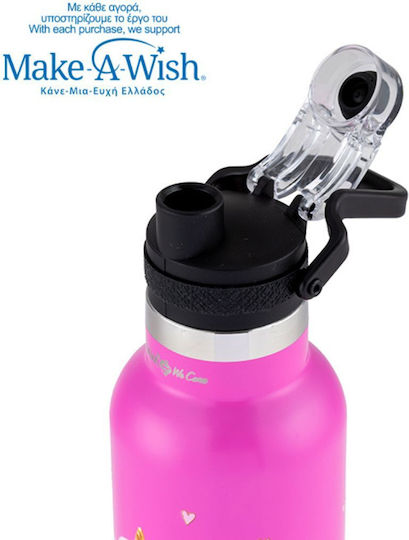 Nava We Care Kids Water Bottle Unicorns Thermos Pink Unicorn 500ml