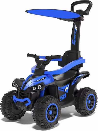 Motocicletă cu 4 roți pentru copii electrică 6 volți albastră