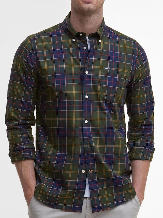 Barbour Wetheram Къс Ръкав Риза Каре Shadow Classic Tartan