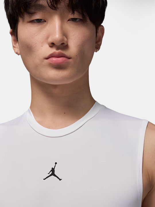 Nike Bluză Termică Fără Mâneci Pentru Bărbați Compression Albă