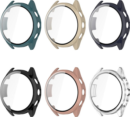 Garmin Forerunner 165 Pc + Темперирано фолио Вградена защитна калъфка за часовник Розова