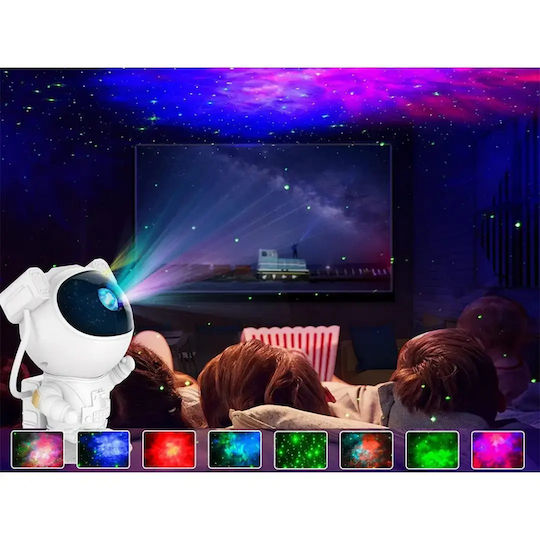 Verk Group Led Παιδικό Φωτιστικό Projector με Προβολή Αστεριών Πολύχρωμο