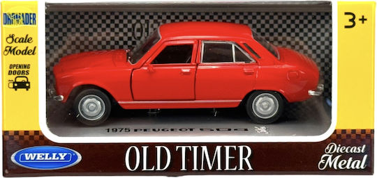 Welly Old Timer 1975 Peugeot 504 Κοκκινο 1:34 42394