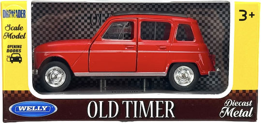 Welly Old Timer Renault 4 Κοκκινο 1:34 43741
