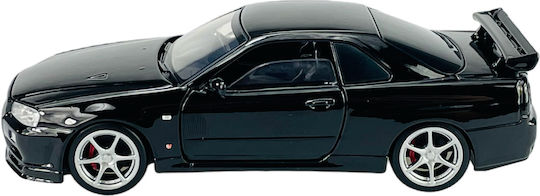 Tayumo Nissan Skyline Gt-r34 V-spec Ii Statische Modelle Μαύρο Maßstab 1:32