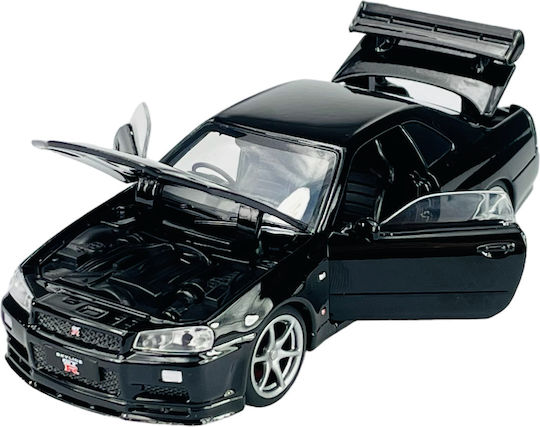 Tayumo Nissan Skyline Gt-r34 V-spec Ii Statische Modelle Μαύρο Maßstab 1:32