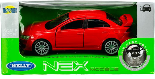 Welly Mitsubishi Lancer Evolution X Κοκκινο 1:34 43655