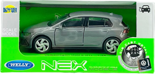 Welly Vw Volkswagen Golf 8 Gti Γκρι 1:34 43823