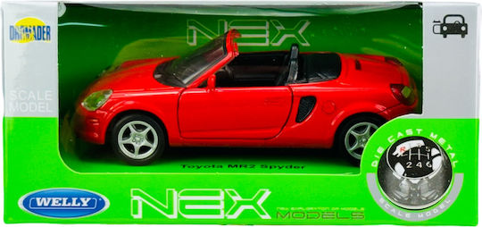 Welly Toyota Mr2 Spyder Κοκκινο 1:34 42326