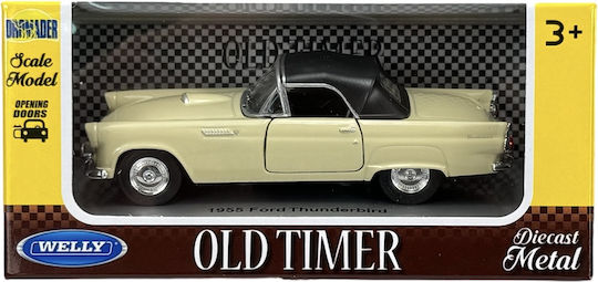 Welly Old Timer Ford Thunderbird Του 1955 Μπεζ Οροφη 1:34 42366