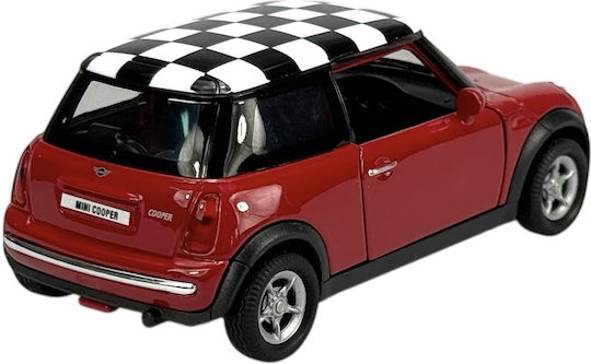 Welly Mini Cooper Καρο Σανιδα Κοκκινη 1:34 49766