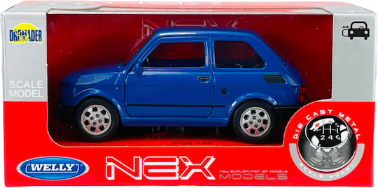 Welly Fiat 126p Син 1:34 42372
