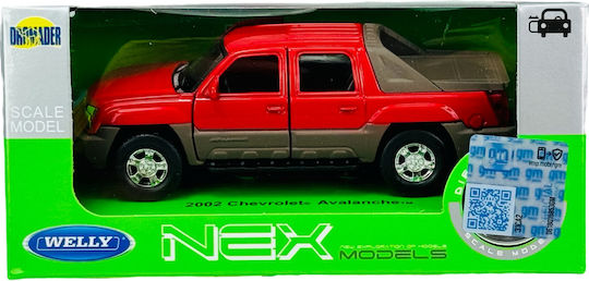 Welly 2002 Chevrolet Avalanche Κοκκινο 1:34 42314