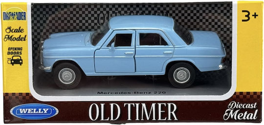 Welly Old Timer Mercedes 220 W114 Blau Maßstab 1:34