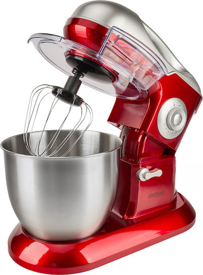 Kraft & Dele Küchenmaschine 3000W mit Rostfreiem Schüssel 6,5lt Rote